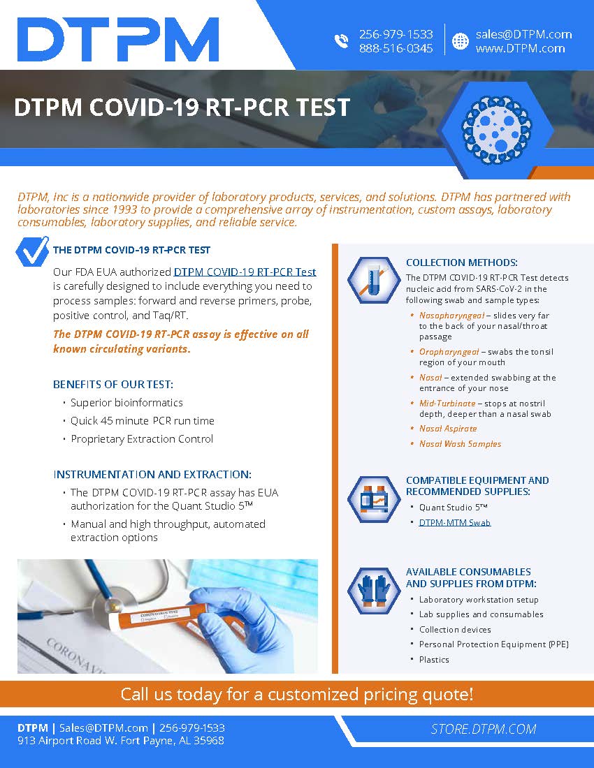 DTPM COVID-19 RT-PCR Test