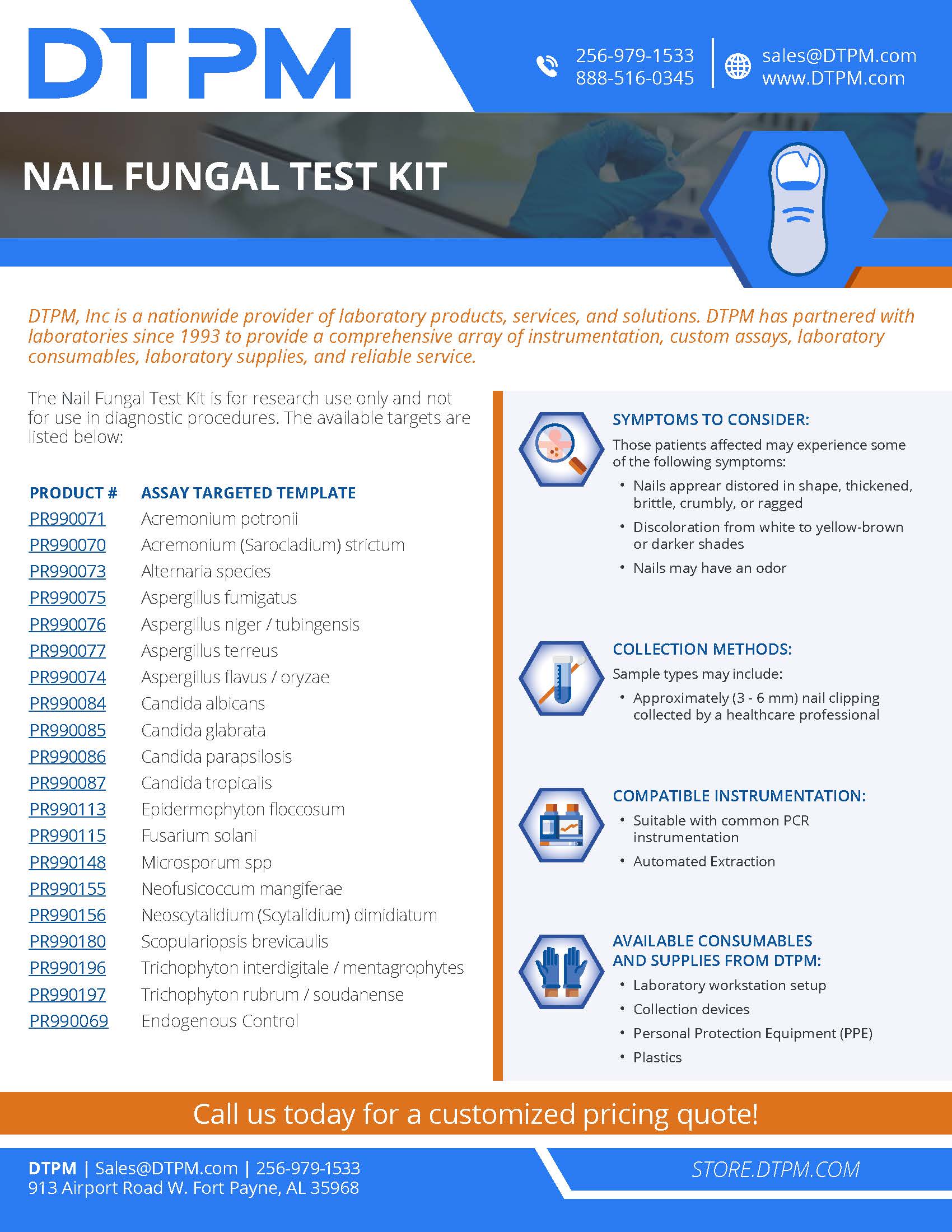 DTPM Nail Fungal Test Kit