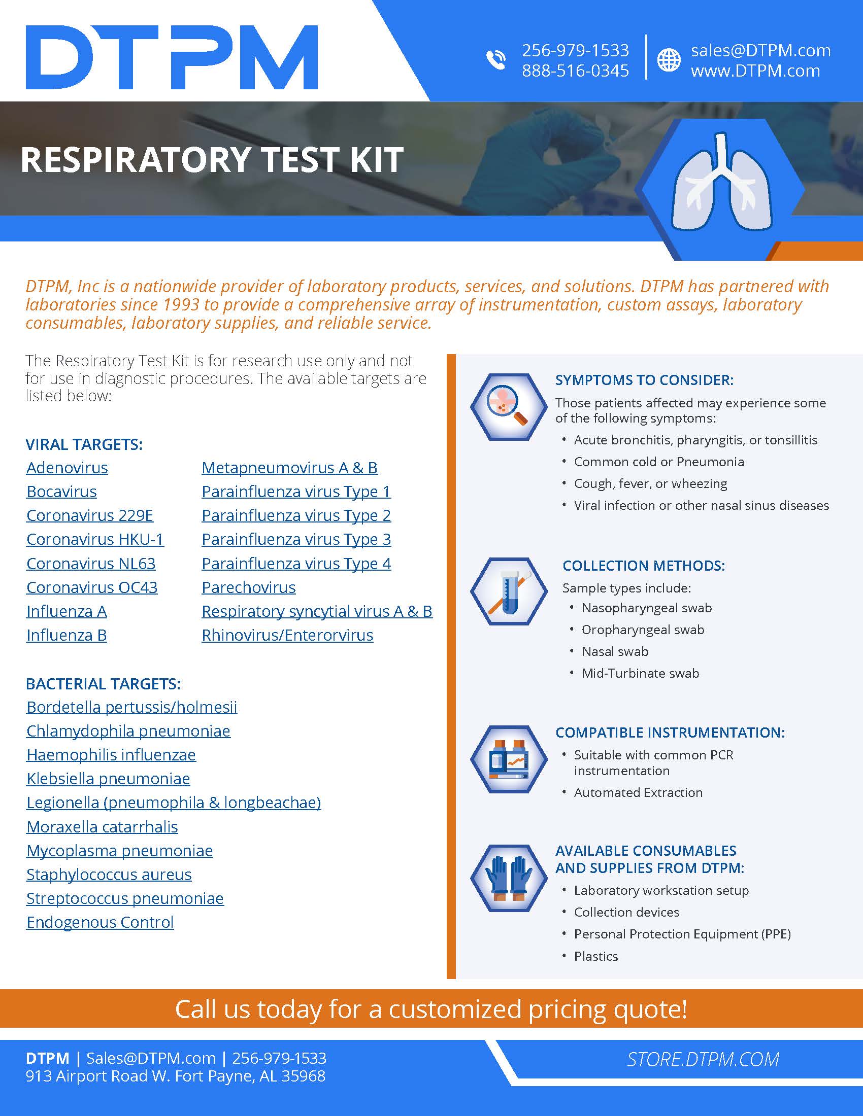 DTPM Respiratory Test Kit