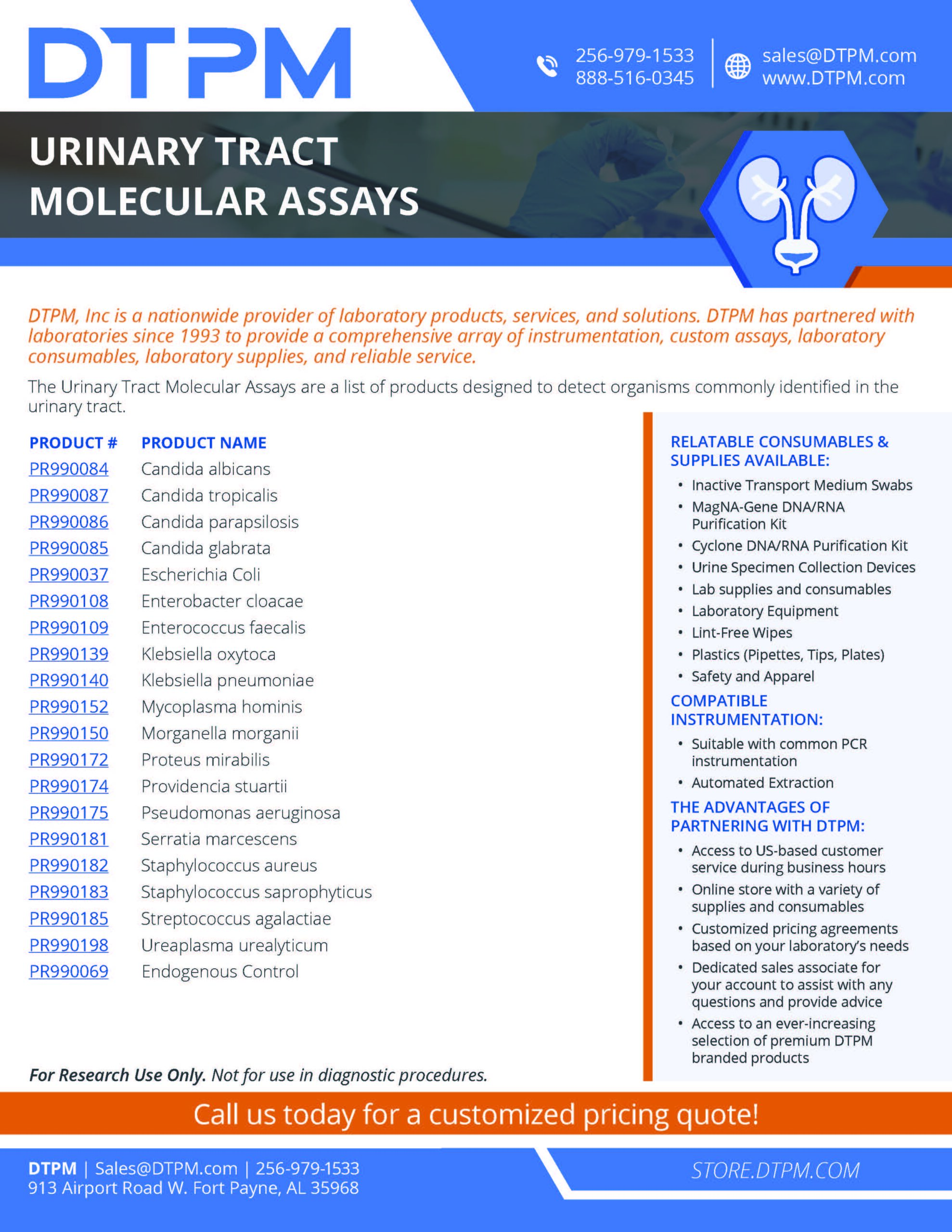 Urinary Tract Molecular Assays